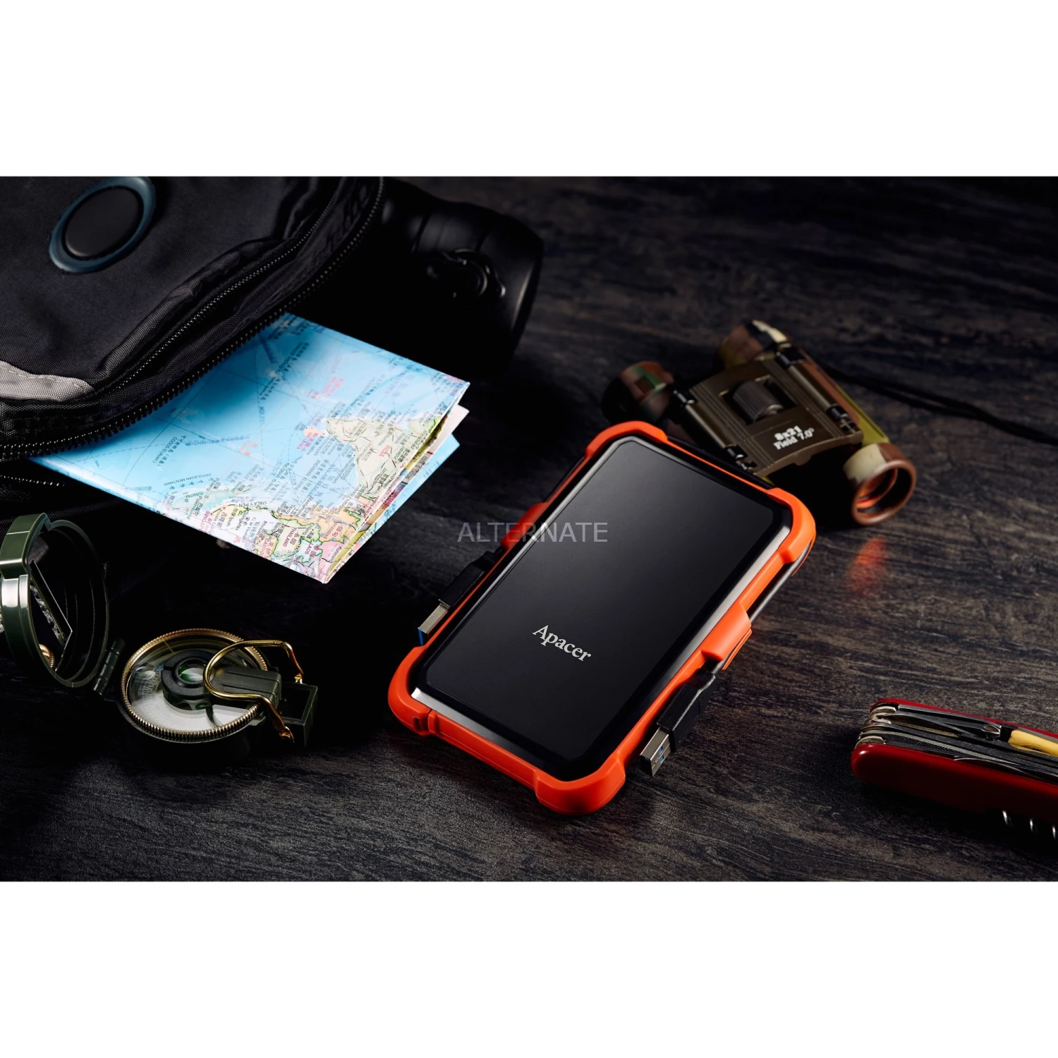 Externe Festplatten Apacer AC630 1 TB, Externe Festplatte (schwarz/orange, USB-A 3.2 Gen 1 (5 Gbit/s)) 6 Externe Festplatten Apacer AC630 1 TB, Externe Festplatte (schwarz/orange, USB-A 3.2 Gen 1 (5 Gbit/s)) – Bild 6