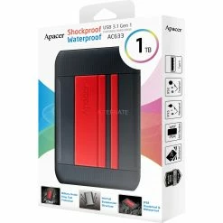 Externe Festplatten Apacer AC633 1 TB, Externe Festplatte (schwarz/rot, SuperSpeed USB 3.2 Gen 1, 2,5") -Festplatten and Prozessoren Verkäufe Apacer AC633 1 TB Externe Festplatte@@aauala01 4