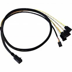 SAS Kabel Broadcom Adapterkabel SFF8643 > 4x SATA (1 Meter)