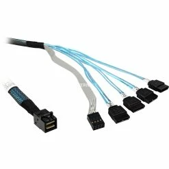 SAS Kabel Broadcom Adapterkabel SFF8643 > 4x SATA (50cm)