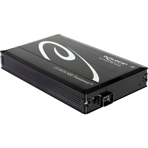 DeLOCK 2.5" Externes Gehäuse SATA HDD > Thunderbolt™, Laufwerksgehäuse (schwarz) 1 DeLOCK 2.5" Externes Gehäuse SATA HDD > Thunderbolt™, Laufwerksgehäuse (schwarz)