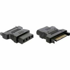 Netzteilkabel DeLOCK Adapter Power SATA > 5,25" 4Pin (schwarz)