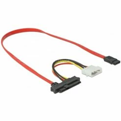 SAS Kabel DeLOCK Adapterkabel SAS SFF-8482 > SATA 7Pin (50cm)