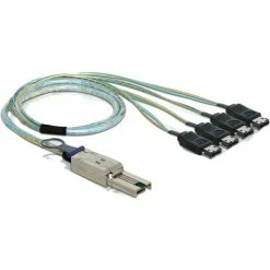 SAS Kabel DeLOCK Adapterkabel SAS Mini 26pin > 4x ESATA (1 Meter)