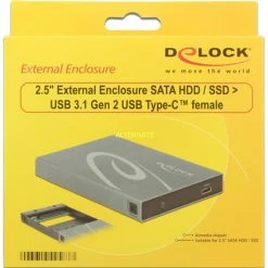 DeLOCK Externes Gehäuse SATA HDD / SSD > USB 3.1 Gen 2, Laufwerksgehäuse 9 DeLOCK Externes Gehäuse SATA HDD / SSD > USB 3.1 Gen 2, Laufwerksgehäuse -Festplatten and Prozessoren Verkäufe DeLOCK Externes Geh use SATA HDD SSD USB 3 1 Gen 2 Laufwerksgeh use@@t2udl3 4