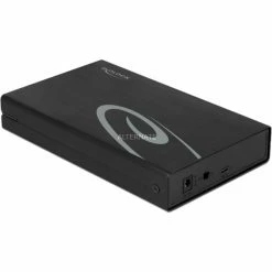 DeLOCK Externes Gehäuse Für 3.5″ SATA HDD Mit SuperSpeed USB 10 Gbps (USB 3.2 Gen 2), Laufwerksgehäuse (schwarz)