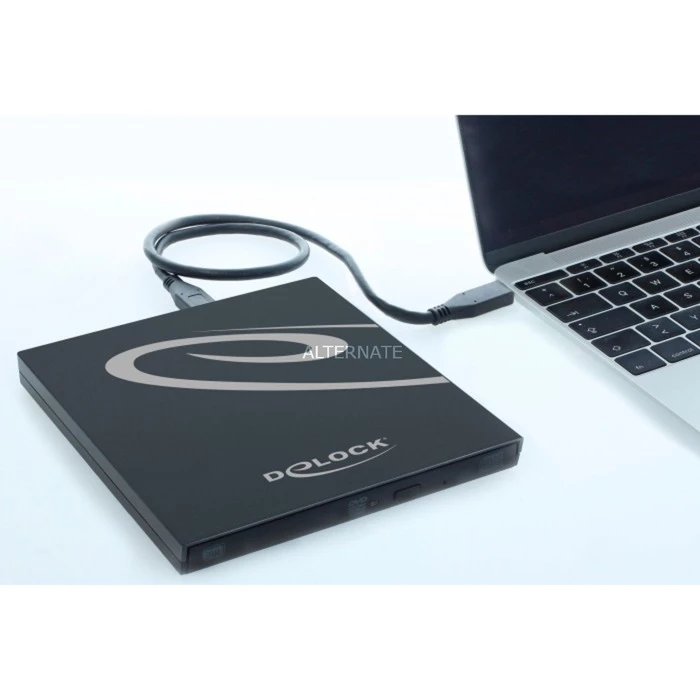 DeLOCK Externes Gehäuse Für Ultra Slim SATA Laufwerke 9,5 Mm > USB Type-C Buchse, Laufwerksgehäuse 2 DeLOCK Externes Gehäuse Für Ultra Slim SATA Laufwerke 9,5 Mm > USB Type-C Buchse, Laufwerksgehäuse – Bild 2