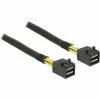 SAS Kabel DeLOCK Kabel Mini SAS HD SFF-8643 > Mini SAS HD SFF-8643 (schwarz, 1 Meter)