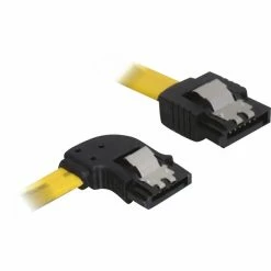 DeLOCK SATA Kabel Gerade > Nach Links Gewinkelt (gelb, 30cm)