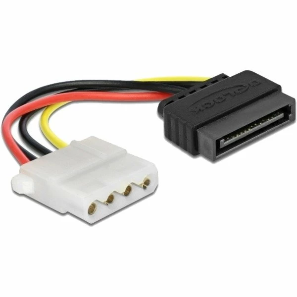 Netzteilkabel DeLOCK Stromadapter 15-Pin-SATA > 4-Pin-5,25" (12cm, Retail) 1 Netzteilkabel DeLOCK Stromadapter 15-Pin-SATA > 4-Pin-5,25" (12cm, Retail)