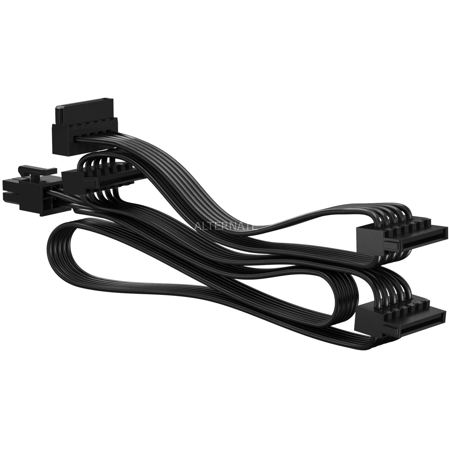 SATA Kabel Fractal Design SATA X4 Modular Cable, Kabel (schwarz, Für ION Serie) 2 SATA Kabel Fractal Design SATA X4 Modular Cable, Kabel (schwarz, Für ION Serie) – Bild 2