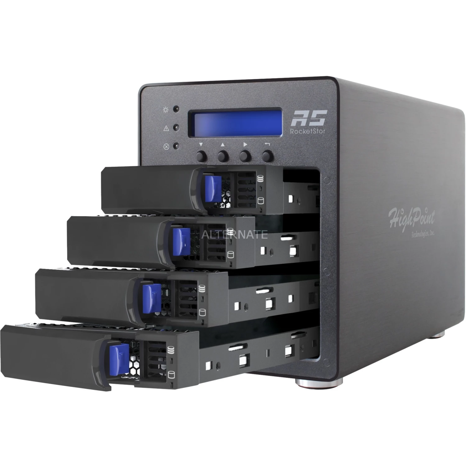 HighPoint RocketStor 6540S, Laufwerksgehäuse (schwarz) 2 HighPoint RocketStor 6540S, Laufwerksgehäuse (schwarz) – Bild 2