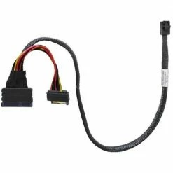 SAS Kabel HighPoint MSAS Adapterkabel SFF8643 > U.2 SFF-8639 NVMe (schwarz, 1 Meter)