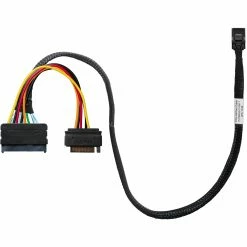 SAS Kabel HighPoint MSAS Adapterkabel SFF8643 > U.2 SFF-8639 NVMe (schwarz, 50cm)
