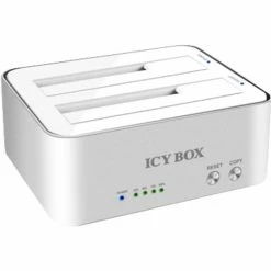 Festplatten Dockingstations ICY BOX IB-120CL-U3, Dockingstation (silber, USB 3.0, Retail)