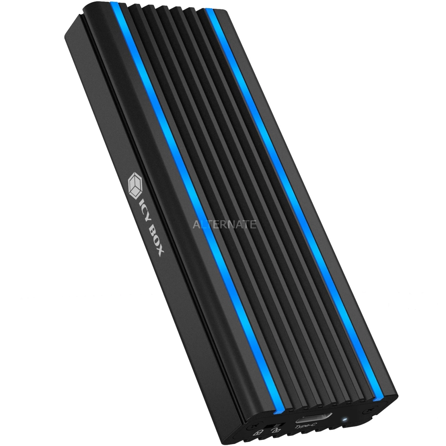 ICY BOX IB-1824ML-C31, Laufwerksgehäuse (schwarz, RGB-Beleuchtung) 6 ICY BOX IB-1824ML-C31, Laufwerksgehäuse (schwarz, RGB-Beleuchtung) – Bild 6