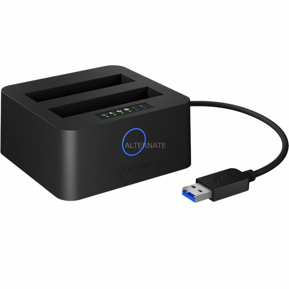 Festplatten Dockingstations ICY BOX IB-2502CL-U3, Dockingstation (schwarz, USB 3.0) 1 Festplatten Dockingstations ICY BOX IB-2502CL-U3, Dockingstation (schwarz, USB 3.0)