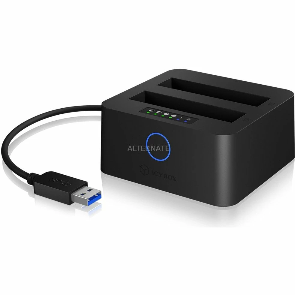 Festplatten Dockingstations ICY BOX IB-2502CL-U3, Dockingstation (schwarz, USB 3.0) 2 Festplatten Dockingstations ICY BOX IB-2502CL-U3, Dockingstation (schwarz, USB 3.0) – Bild 2