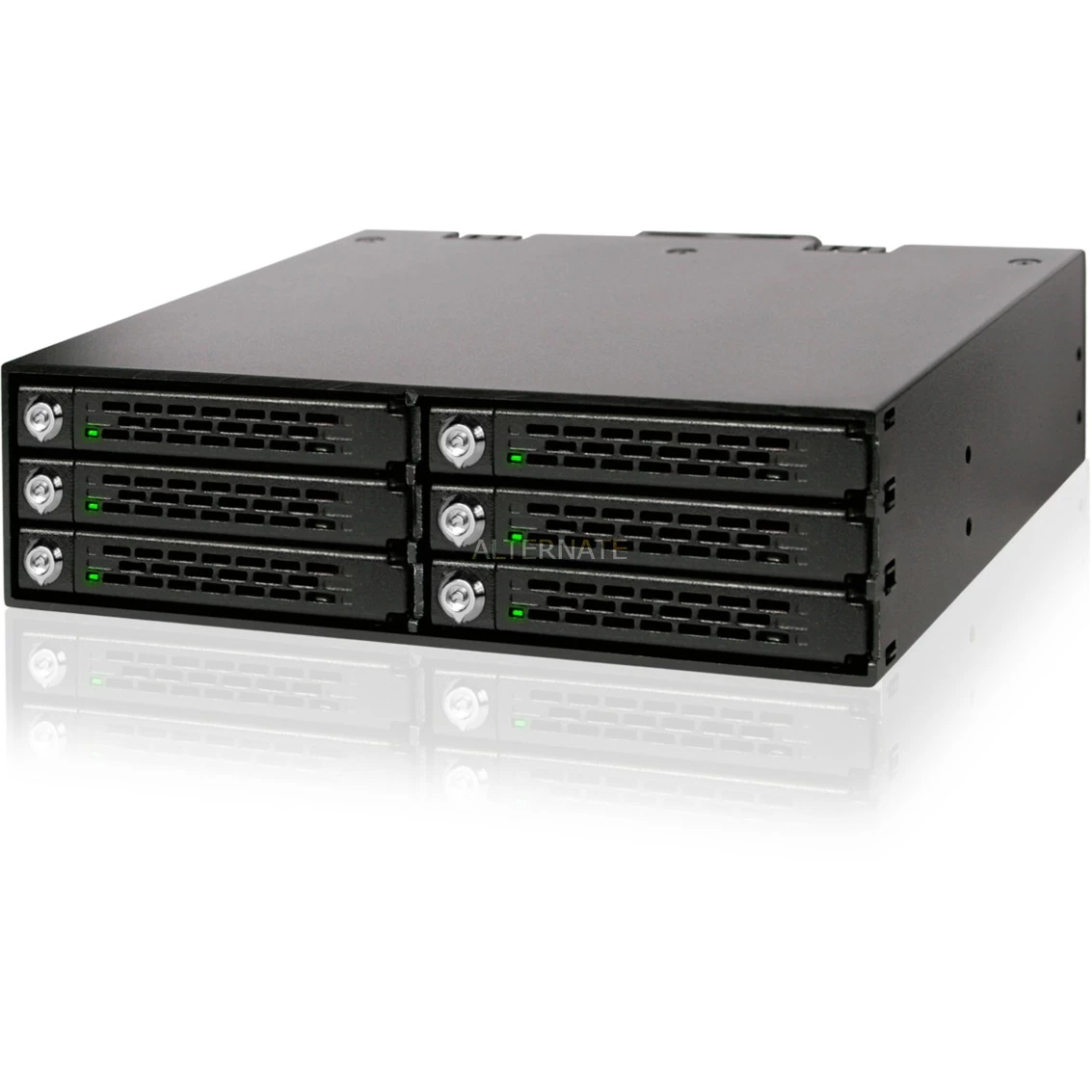 Festplatten Wechselrahmen Icy Dock MB996SK-6SB, Wechselrahmen (schwarz, ToughArmor) 2 Festplatten Wechselrahmen Icy Dock MB996SK-6SB, Wechselrahmen (schwarz, ToughArmor) – Bild 2