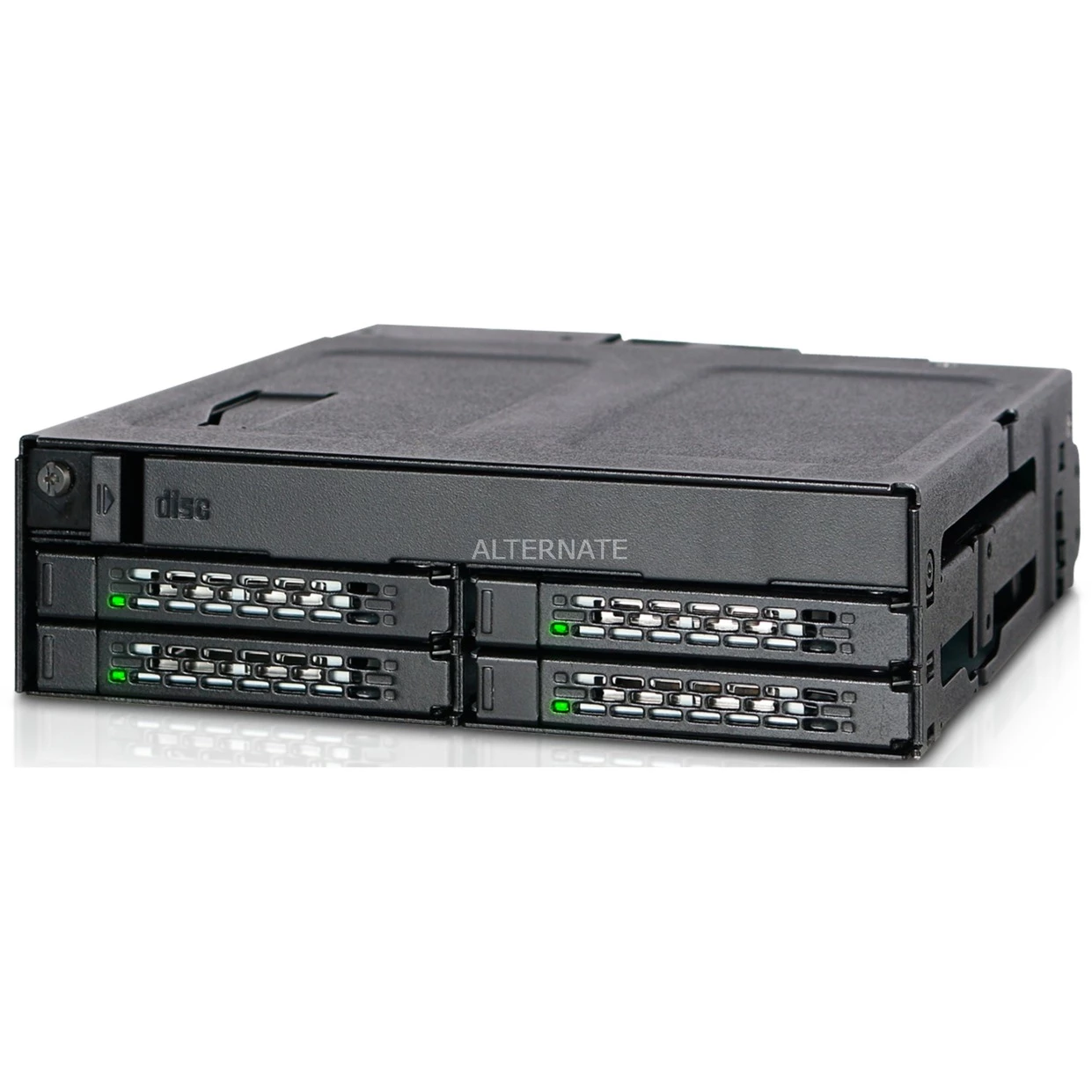 Festplatten Wechselrahmen Icy Dock ToughArmor MB604SPO-B, Wechselrahmen (schwarz, Backplane-Modul Für 1x 5,25" Einbauschacht) 3 Festplatten Wechselrahmen Icy Dock ToughArmor MB604SPO-B, Wechselrahmen (schwarz, Backplane-Modul Für 1x 5,25" Einbauschacht) – Bild 3