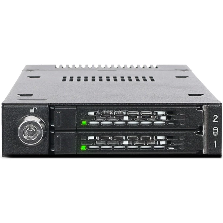 Festplatten Wechselrahmen Icy Dock ToughArmor MB834M2K-B, Wechselrahmen (schwarz) 2 Festplatten Wechselrahmen Icy Dock ToughArmor MB834M2K-B, Wechselrahmen (schwarz) – Bild 2