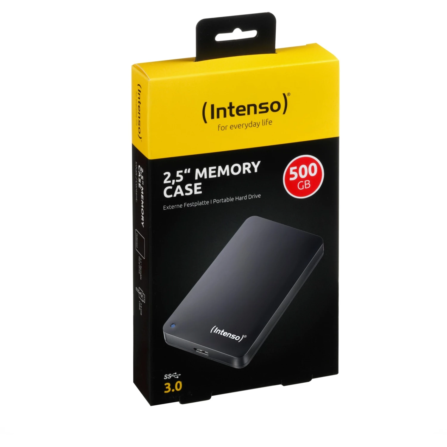 Externe Festplatten Intenso Memory Case 2,5" 500 GB, Externe Festplatte (schwarz, Micro-USB-B 3.2 (5 Gbit/s)) – Bild 3