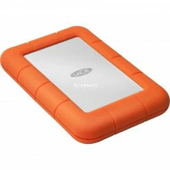 Externe Festplatten LaCie Rugged Mini 5 TB, Externe Festplatte (silber/orange, Micro-USB-B 3.2 Gen 1 (5 Gbit/s))