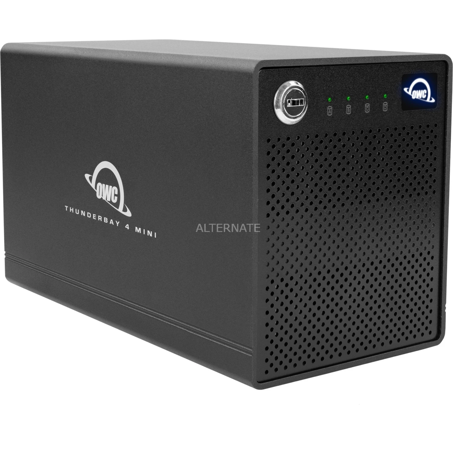 OWC ThunderBay 4, Laufwerksgehäuse (schwarz, 4-Bay Thunderbolt 2 External Drive Enclosure) 1 OWC ThunderBay 4, Laufwerksgehäuse (schwarz, 4-Bay Thunderbolt 2 External Drive Enclosure)