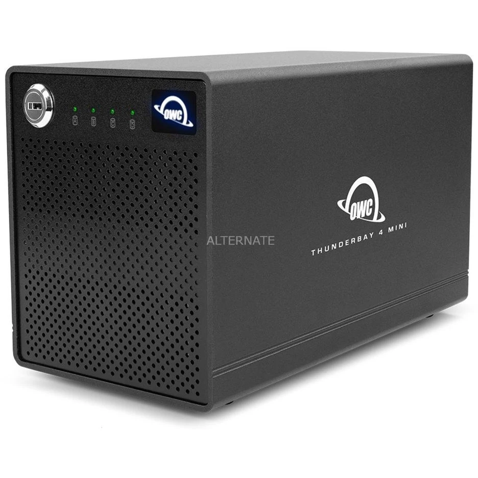 OWC ThunderBay 4 Mini, Laufwerksgehäuse (schwarz, Professional Grade 4-Drive HDD/SSD Thunderbolt 3 Enclosure) 2 OWC ThunderBay 4 Mini, Laufwerksgehäuse (schwarz, Professional Grade 4-Drive HDD/SSD Thunderbolt 3 Enclosure) – Bild 2