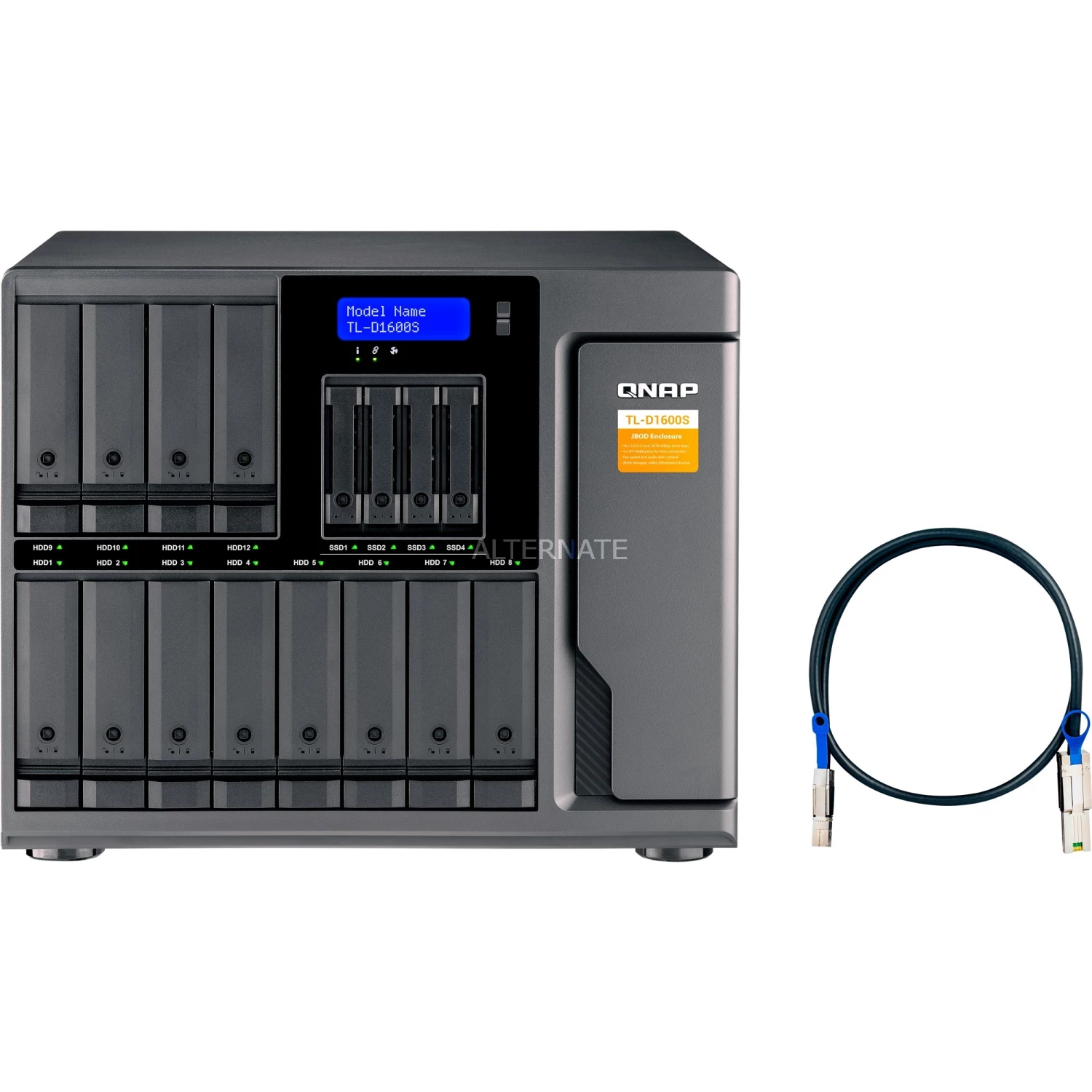 QNAP TL-D1600S, Laufwerksgehäuse (schwarz) 6 QNAP TL-D1600S, Laufwerksgehäuse (schwarz) – Bild 6