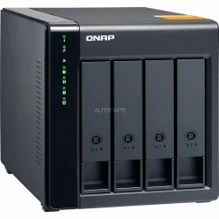 QNAP TL-D400S, Laufwerksgehäuse (schwarz)