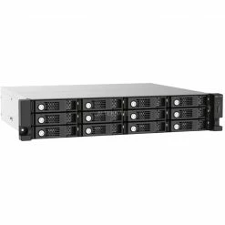 QNAP TL-R1220Sep-RP, Laufwerksgehäuse (schwarz, SAS-Speichererweiterung 12Gb/s Zur Unterstützung Von Multipath-Routing + Daisy-Chaining)