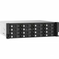 QNAP TL-R1620Sep-RP, Laufwerksgehäuse (schwarz, SAS-Speichererweiterung 12Gb/s Zur Unterstützung Von Multipath-Routing + Daisy-Chaining)