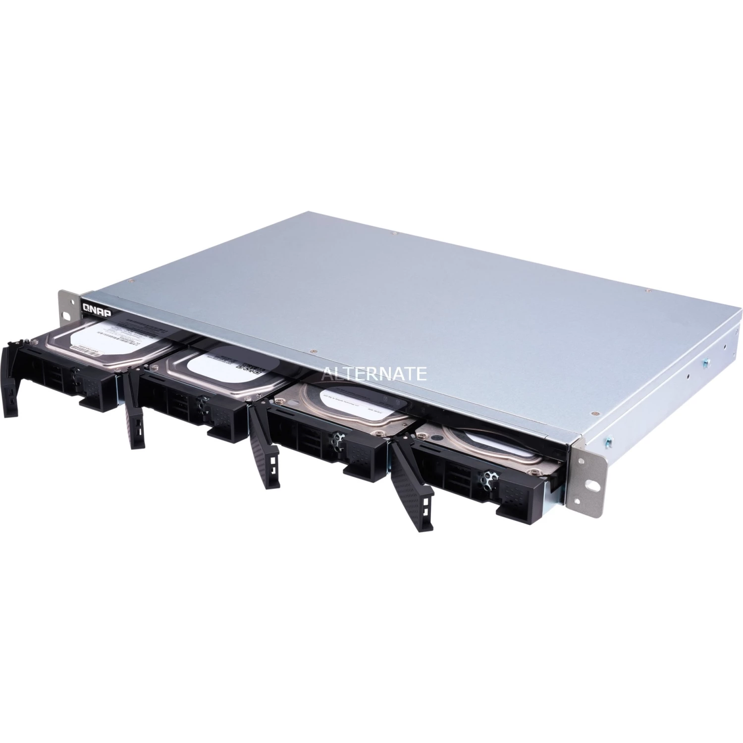 QNAP TL-R400S, Laufwerksgehäuse (schwarz, 1HE-Rackmount) 4 QNAP TL-R400S, Laufwerksgehäuse (schwarz, 1HE-Rackmount) – Bild 4