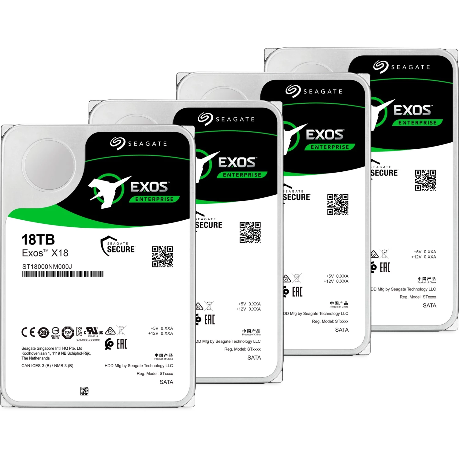 SATA Festplatten Seagate Exos X18 4x 18 TB Upgrade, Festplatte (4er Bundle, SATA 6 Gb/s, 3,5") 1 SATA Festplatten Seagate Exos X18 4x 18 TB Upgrade, Festplatte (4er Bundle, SATA 6 Gb/s, 3,5")