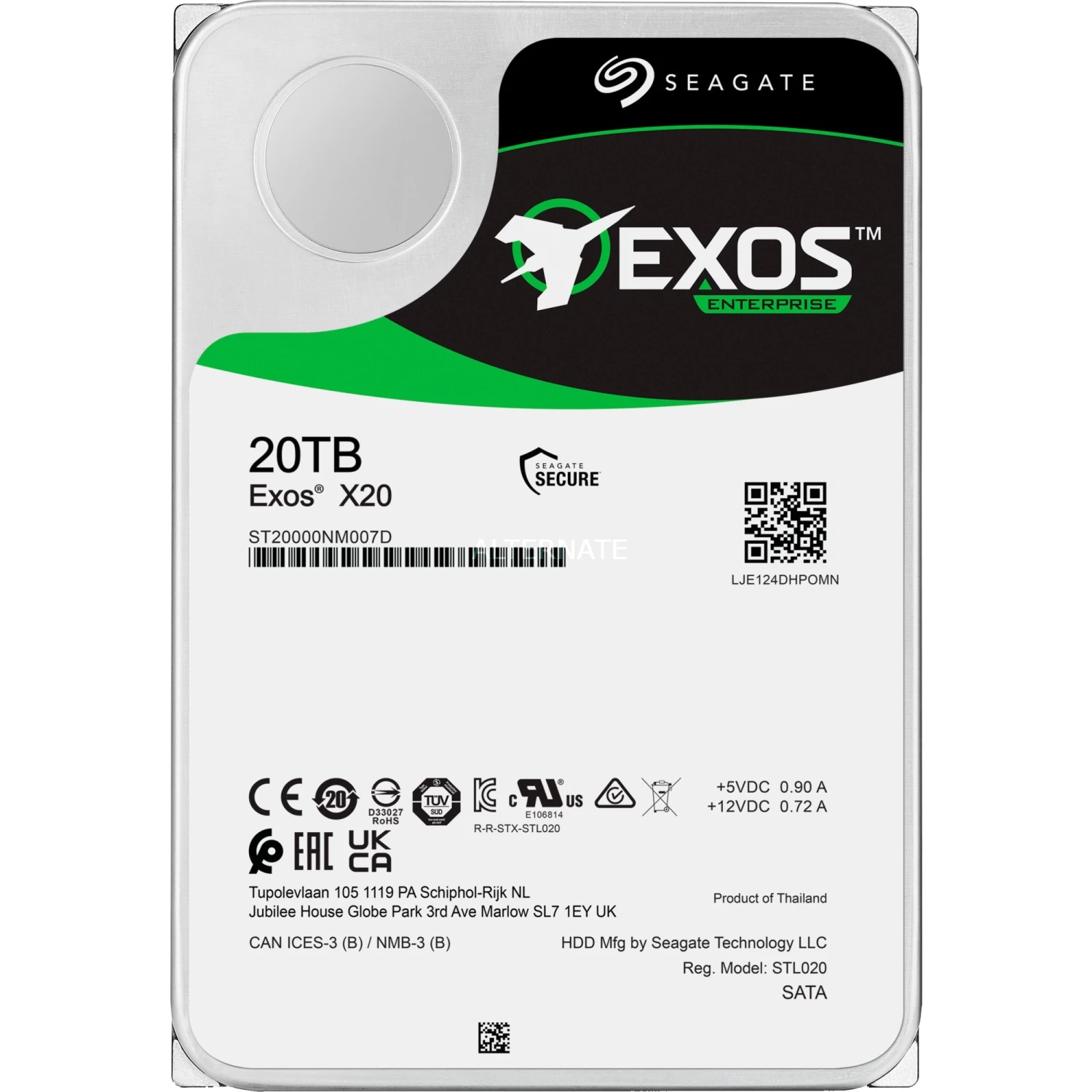 SATA Festplatten Seagate Exos X20 20 TB, Festplatte (SATA 6 Gb/s, 3,5") 2 SATA Festplatten Seagate Exos X20 20 TB, Festplatte (SATA 6 Gb/s, 3,5") – Bild 2