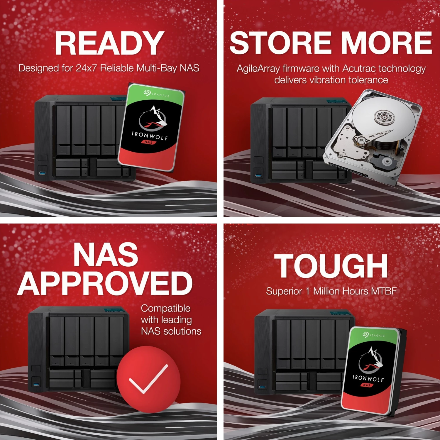 SATA Festplatten Seagate IronWolf NAS 2 TB CMR 2x, Festplatte (2er Bundle, SATA 6 Gb/s, 3,5") 2 SATA Festplatten Seagate IronWolf NAS 2 TB CMR 2x, Festplatte (2er Bundle, SATA 6 Gb/s, 3,5") – Bild 2