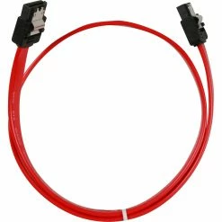 Sharkoon SATA Kabel (rot, 50cm, Mit Lasche, Bulk)