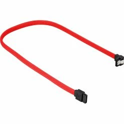 SATA Kabel Sharkoon Sata III Kabel 90° (rot, 30 Cm)