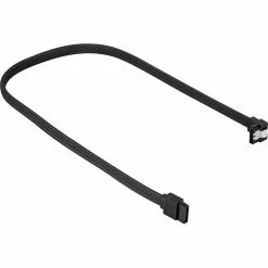 SATA Kabel Sharkoon Sata III Kabel 90° Gewinkelt (schwarz, 30cm)
