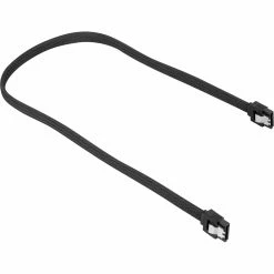 SATA Kabel Sharkoon Sata III Kabel Sleeve (schwarz, 60 Cm)