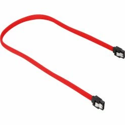 SATA Kabel Sharkoon Sata III Kabel Sleeve (rot, 60 Cm)