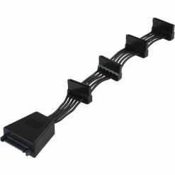 Netzteilkabel SilverStone CP06 4x SATA, Y-Kabel (schwarz)