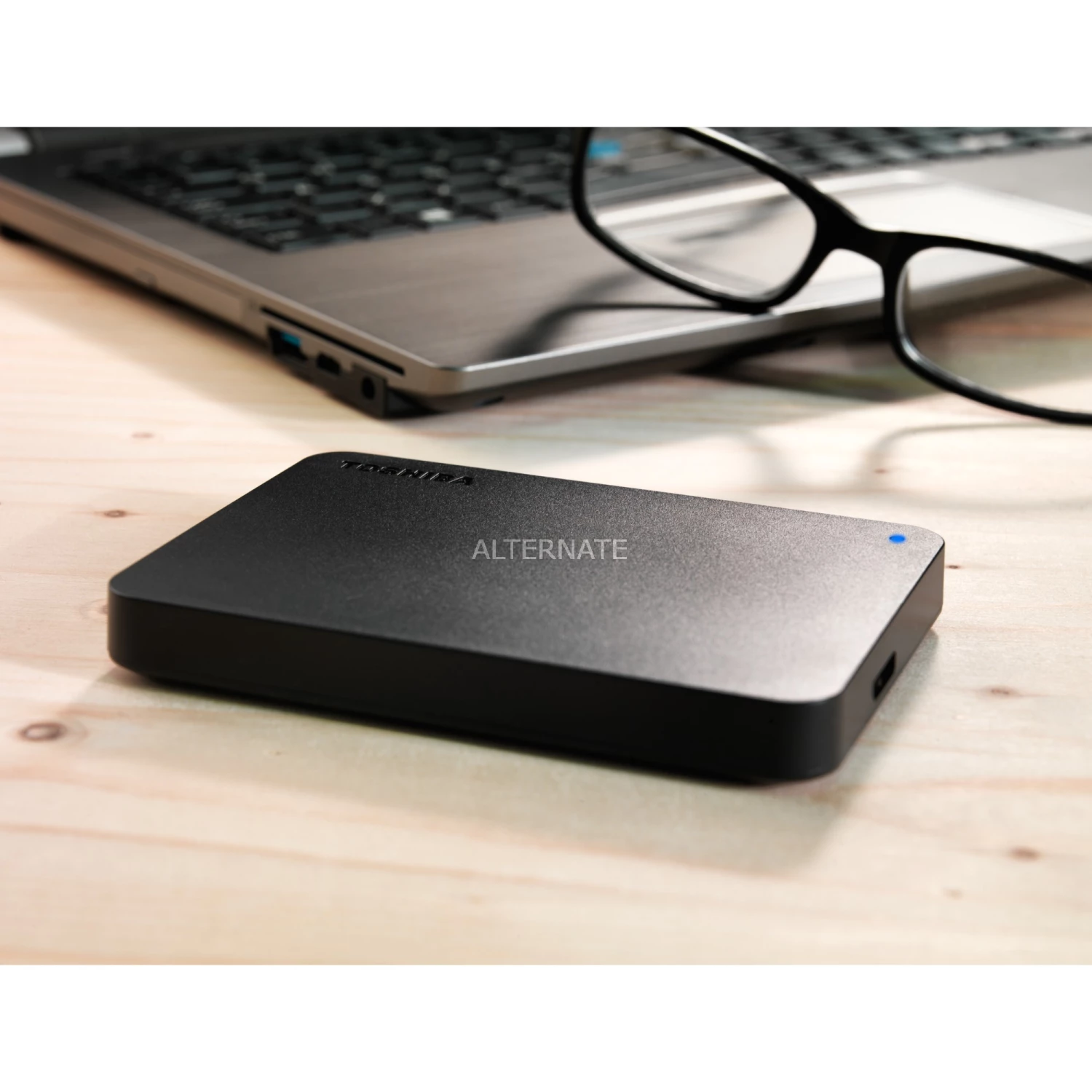 Externe Festplatten Toshiba Canvio Basics 2 TB, Externe Festplatte (schwarz, Micro-USB-B 3.2 Gen 1 (5 Gbit/s), Inkl. USB-C-Adapter) 6 Externe Festplatten Toshiba Canvio Basics 2 TB, Externe Festplatte (schwarz, Micro-USB-B 3.2 Gen 1 (5 Gbit/s), Inkl. USB-C-Adapter) – Bild 6