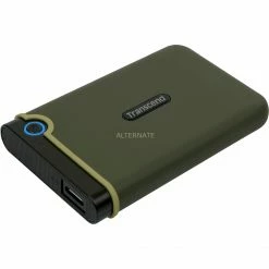 Externe Festplatten Transcend StoreJet 25M3G 1 TB, Externe Festplatte (grün, Micro-USB-B 3.2 Gen 1 (5 Gbit/s))