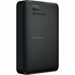 Externe Festplatten WD Elements Portable 4 TB, Externe Festplatte (schwarz, Micro-USB-B 3.2 Gen 1 (5 Gbit/s))