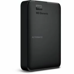 Externe Festplatten WD Elements Portable 5 TB, Externe Festplatte (schwarz, Micro-USB-B 3.2 Gen 1 (5 Gbit/s))