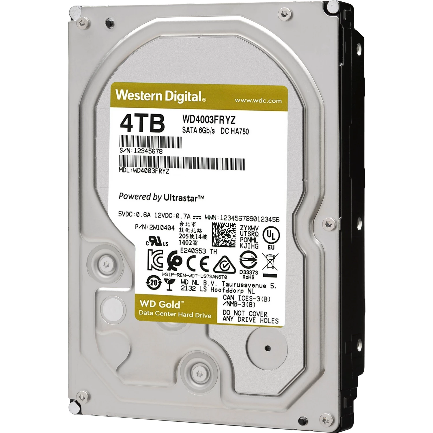 SATA Festplatten WD Gold Enterprise Class 4 TB, Festplatte (SATA 6 Gb/s, 3,5", WD Gold) 1 SATA Festplatten WD Gold Enterprise Class 4 TB, Festplatte (SATA 6 Gb/s, 3,5", WD Gold)