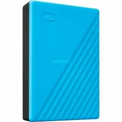 Externe Festplatten WD My Passport 4 TB, Externe Festplatte (blau, Micro-USB-B 3.2 Gen 1)