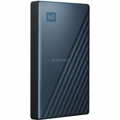 Externe Festplatten WD My Passport Ultra 4 TB, Externe Festplatte (blau/schwarz, USB-C 3.2 Gen 1)
